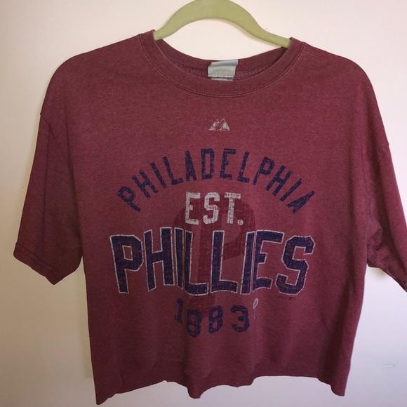 Majestic Tops - Phillies crop top